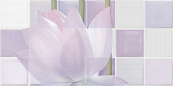 Плитка настенная Lotus 1DW9LTS102 декор 249*500