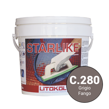 Litochrom Starlike Crigio fango C.280 затир, смесь 2,5 кг