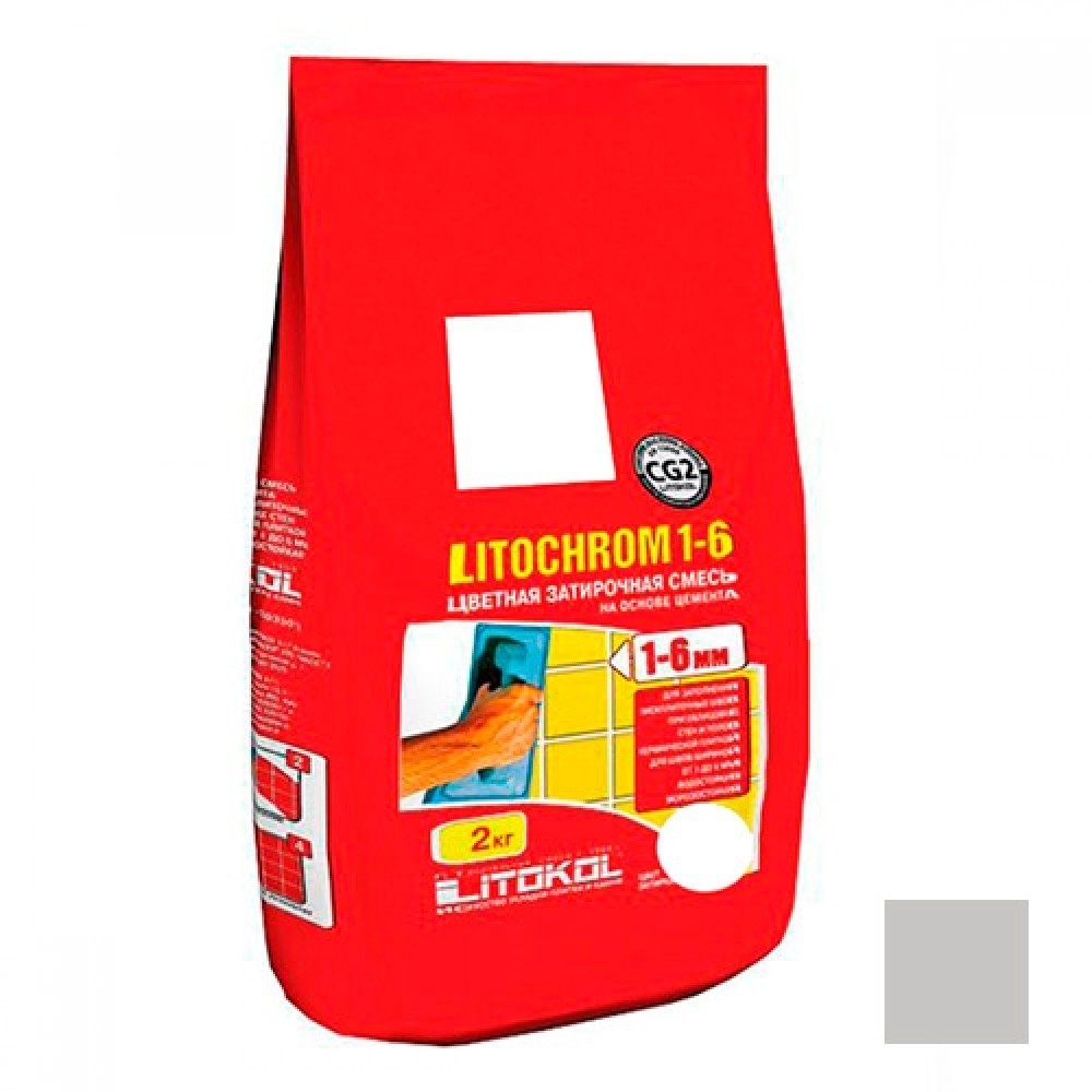 Litochrom 1-6 С,30  ж, серая затир, смесь, 2кг