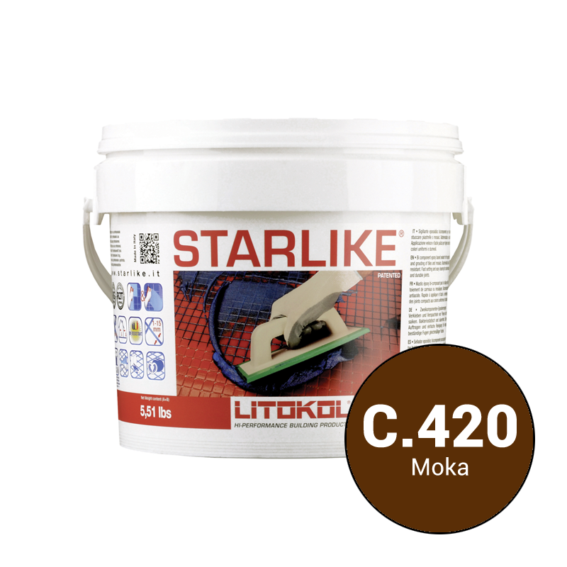 Litochrom Starlike Moka  C.420 затир, смесь 2,5кг