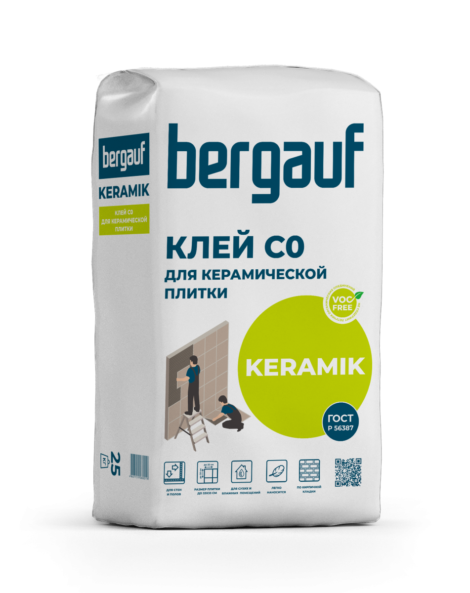 Клей для плитки Keramik 25кг. (56 пал)