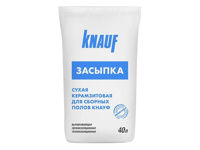 Засыпка сухая теплоизоляционная Керамзит 24 кг КНАУФ