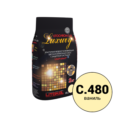 Litochrom 1-6 Luxury C.480 ваниль затир, смесь 2кг